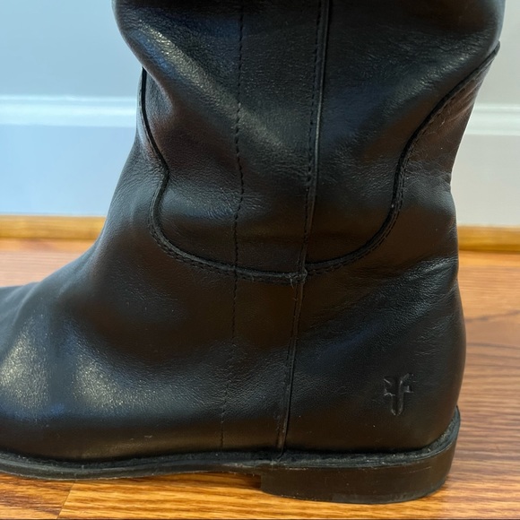 Frye Paige Tall Riding Boot - Black - Size 8 - Picture 9 of 16